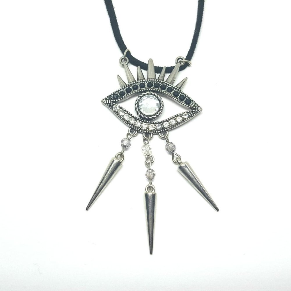 Eye of the Divine Silver Plated Necklace